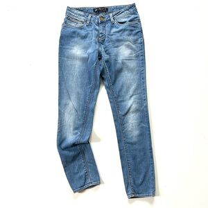 Zara Faded Cotton Stretch Denim Skinny Jeans